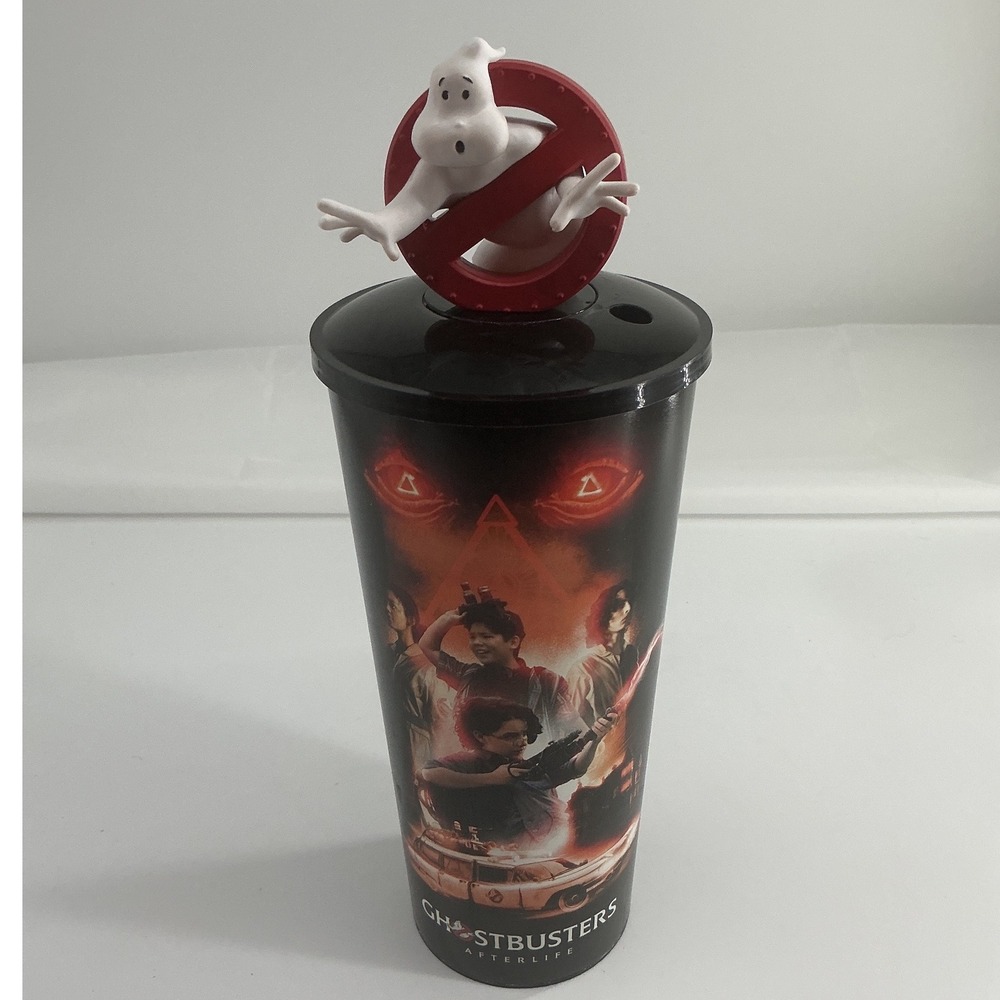 Ghostbusters Afterlife Movie Theater Souvenir Cup with No Ghost Logo Topper Lid